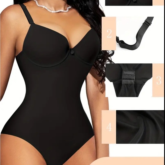 Brand new with tax black bodysuit, slimming size large - Picture 2 of 3